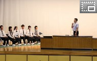 学校への貢献に感謝──前生徒会役員へ校長先生からのねぎらいの言葉