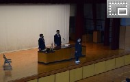 賞状伝達式の様子（演劇部）